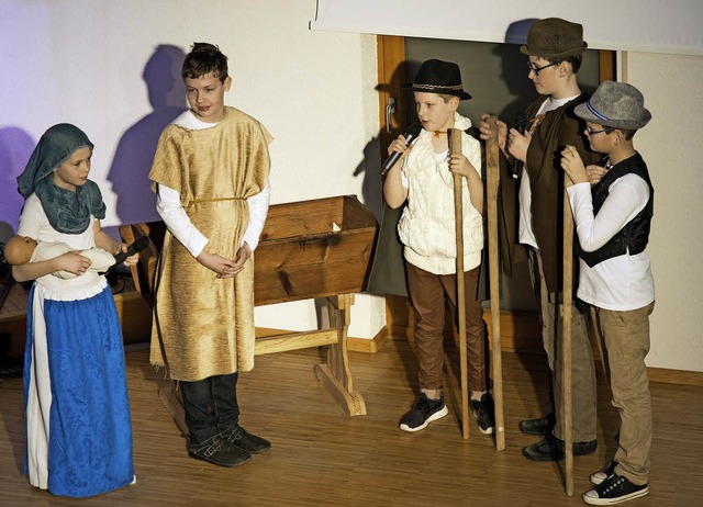 Kinder der Freien evangelischen Gemein...en das Musical von Simeon aufgefhrt.   | Foto: Olaf Michel