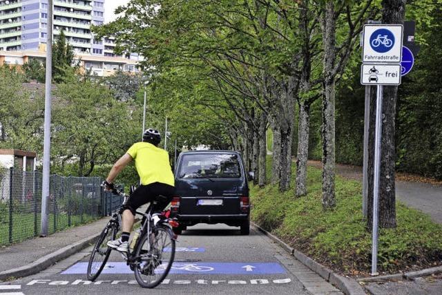 Neue Radroute hat sich aus Sicht der Stadt bewhrt