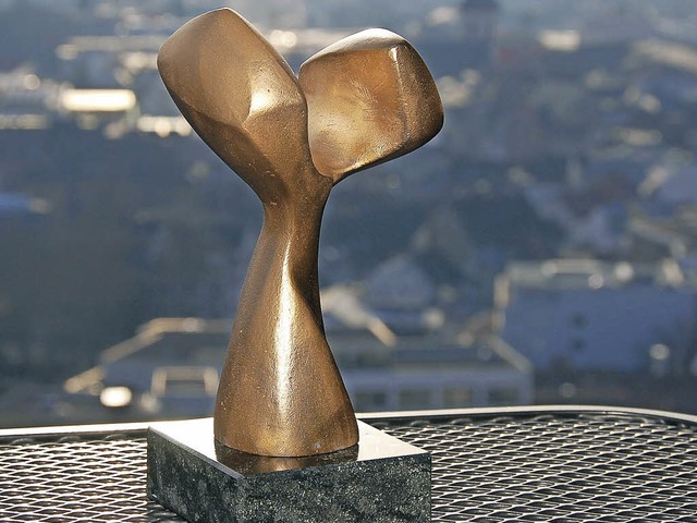 Skulptur fr den Markus-Pflger-Preis ...ieser Preis der Stadt nicht vergeben.   | Foto: Nikolaus Trenz