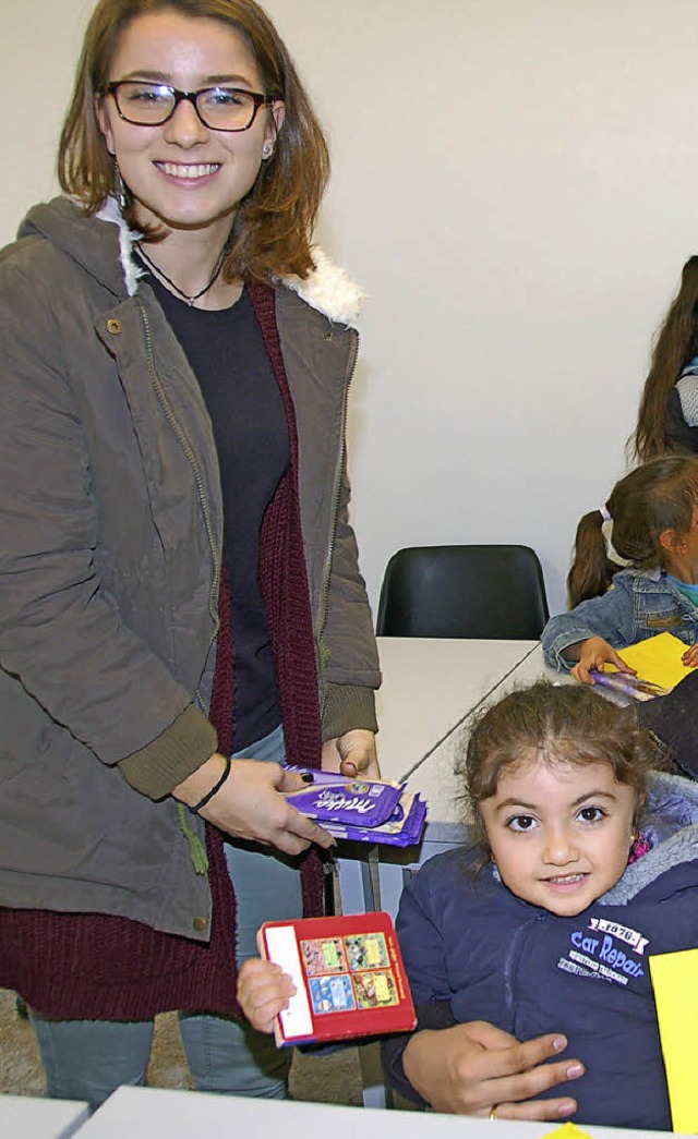 Geschenke fr Flchtlingskinder / Lou ...ndelfingen schenkt Schokolade und Zeit  | Foto: Andrea Steinhart