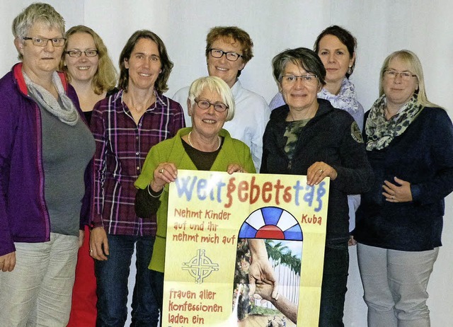 Die Organisatorinnen der Weltgebetstag...Ebel, Heike Sewing und Cordula Tomm)    | Foto: Peter Meister