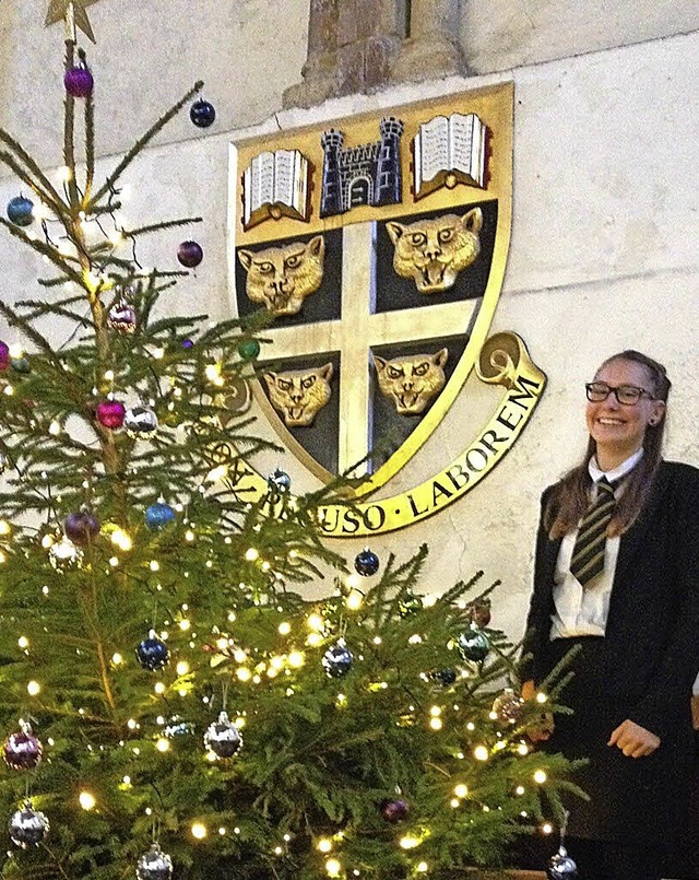 Die 16-jhrige Austauschschlerin Fran...eim Weihnachtsball des Dover College.   | Foto: Privat