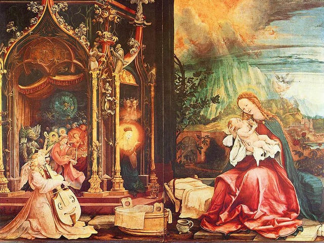 Geburt Jesu auf dem Isenheimer Altar   | Foto: afp/wikipedia