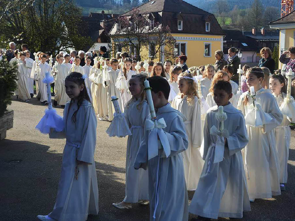 April: Erstkommunion in Elzach.