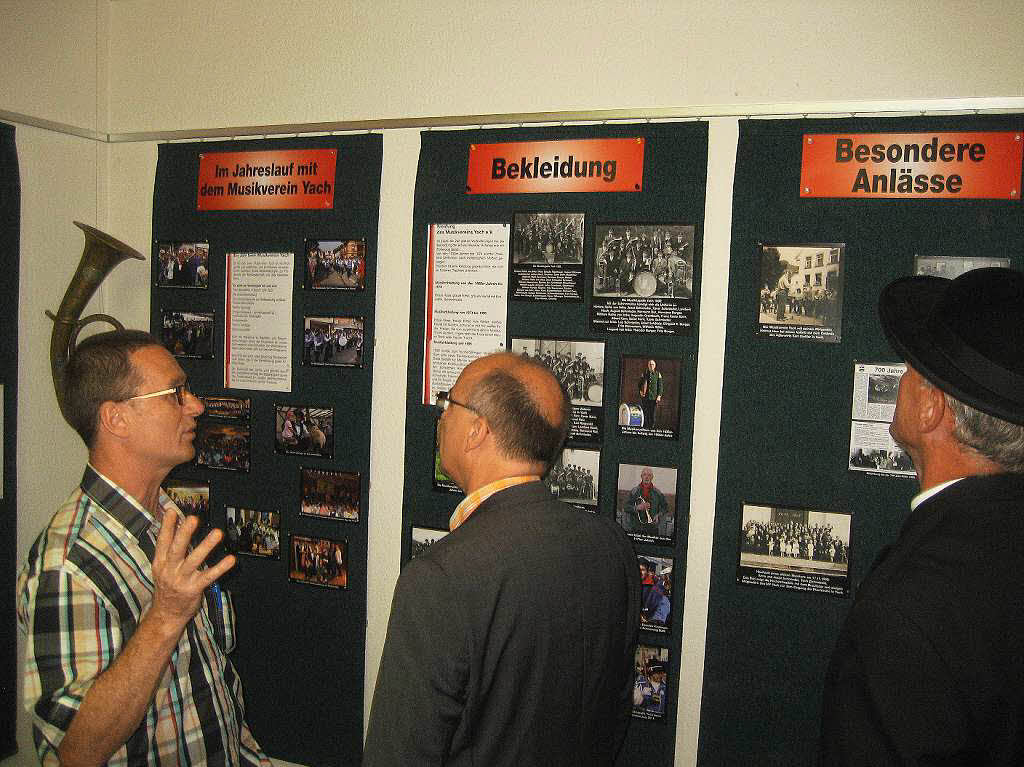 Juni: Whrend des „Yacher Feschtes“ wurde im Yacher Heimatmuseum eine Ausstellung zum Vereinsjubilum des Musikvereins Yach erffnet.
