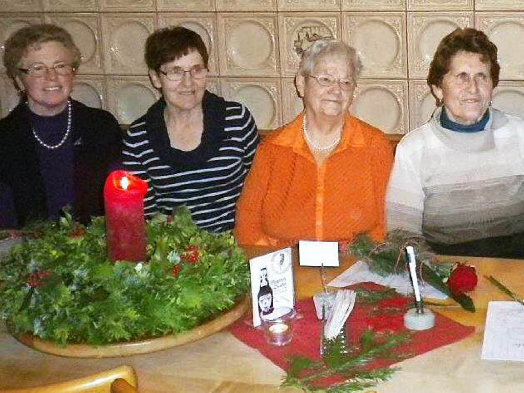Januar: Geehrte Landfrauen (von links):  Lina Haas, Resi Klausmann, Agnes Allgeier, Theresia Disch und Angelika Schtzle.