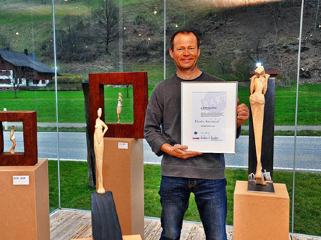 Mrz: Die Werke des Simonswlders Bildhauers wurden mit dem ersten Kunstpreis im Bereich Bildhauerei ausgezeichnet. Herzlichen Glckwunsch.