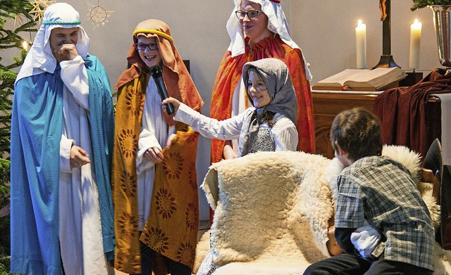 Beeindruckendes Krippenspiel der Kinder in der Christuskirche    | Foto: Olaf MIchel