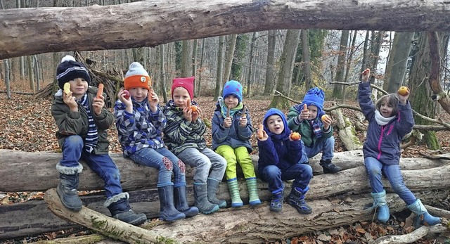 Fr wen sind die Karotten, fr wen die...rn essen wrden, wenn sie es fnden.    | Foto: Kindergarten