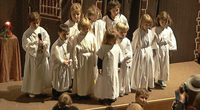 Am Ende gehrte der Weihnachtswecken f...gel  als Dankeschn der Gemeinde dazu.  | Foto: Eckard