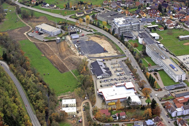 Das Stadtbild von Wehr verndert sich:...de eine Flchtlingsunterkunft gebaut.   | Foto: Erich Meyer