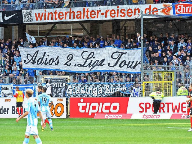 Beim Spiel in Freiburg schienen die L... ahnen, wo es mit ihrem Klub hingeht.   | Foto: heu