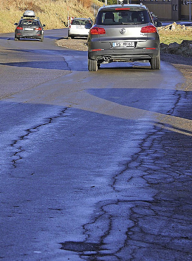 Im Eisenbacher Untertal wird endlich die Landesstrae hergerichtet.  | Foto: Gert Brichta