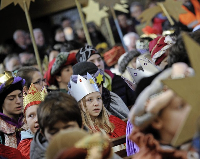 Auftakt der Sternsingeraktion 2016: In...en sind Kurzentschlossene willkommen.   | Foto: dpa