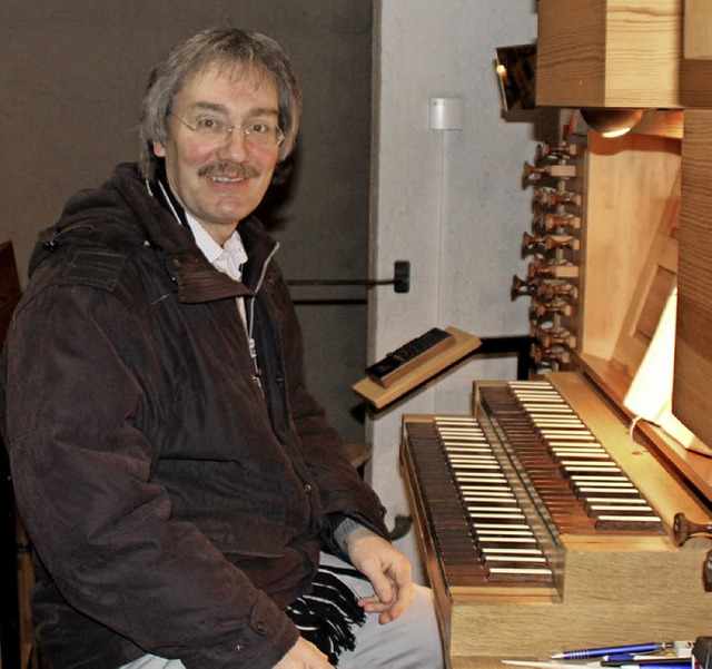 Organist Dieter Lmmin sorgte fr eine...lo beim Orgelkonzert Nr. 5 von Hndel.  | Foto: Rolf Reimann