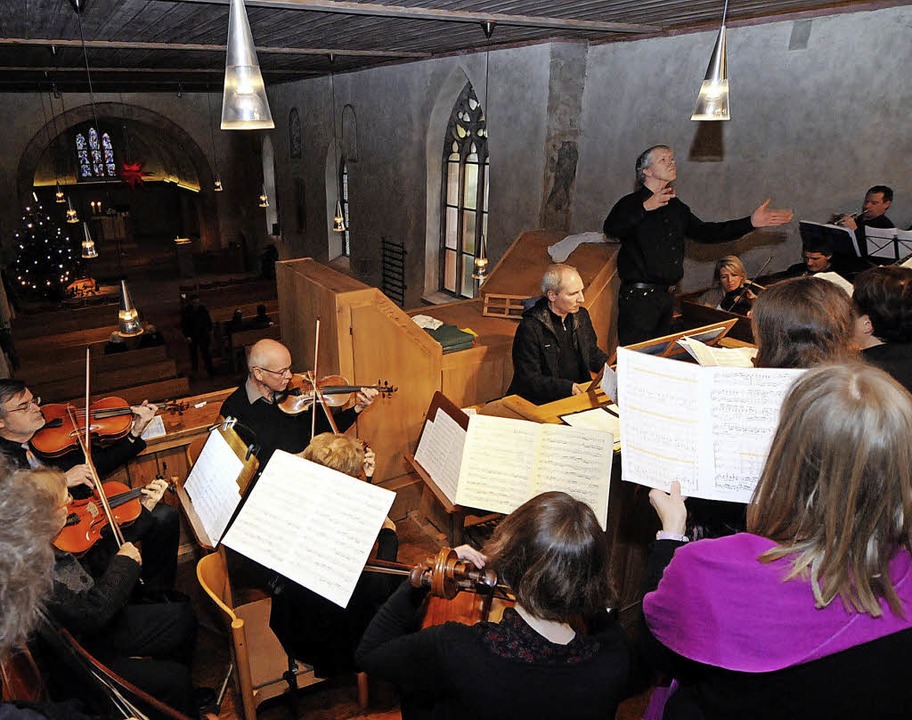 Chor und Orchester harmonierten hervorragend   | Foto: Wolfgang Künstle