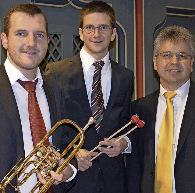 Erfllten die hohen Erwartungen beim S...Chlagwerk) und Clemens Staiger (Orgel)  | Foto: Privat