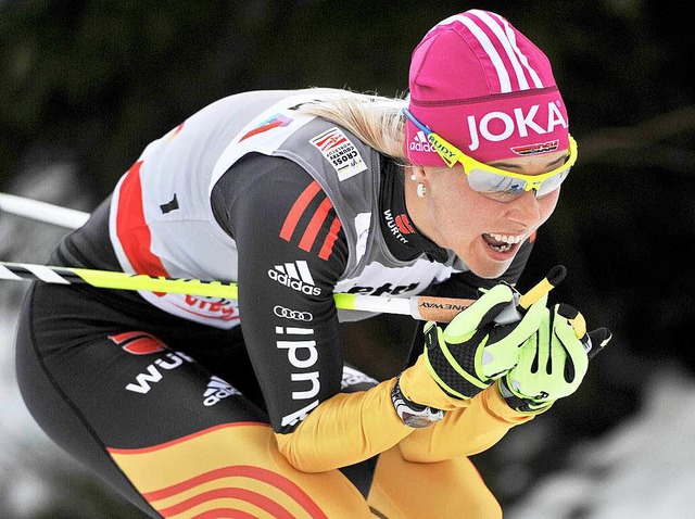 Stefanie Bhler wurde 18. im Massensta...nd war damit beste deutsche Starterin.  | Foto: dpa