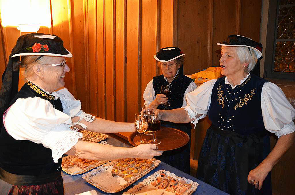 Viele illustre Gste kamen zum Neujahrsempfang der Gemeinde Kirchzarten in die Groe Stube in der Talvogtei.