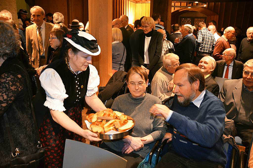 Viele illustre Gste kamen zum Neujahrsempfang der Gemeinde Kirchzarten in die Groe Stube in der Talvogtei.