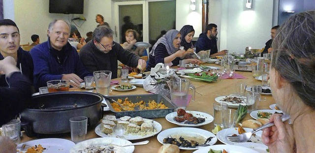 Syrisch gespeist wurde krzlich in gro...soll knftig  monatlich stattfinden.    | Foto: Privat
