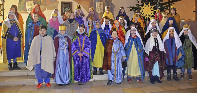 Die offizielle Aussendung der Sternsinger erfolgte im Gottesdienst am Sonntag.    | Foto: Martina Weber-Kroker