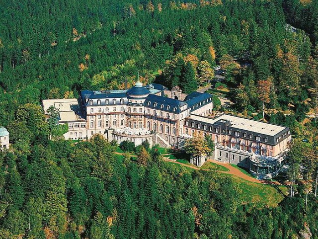 Eine Luftaufnahme des Schlosshotels Bhlerhhe im Jahr 2006.  | Foto: dpa
