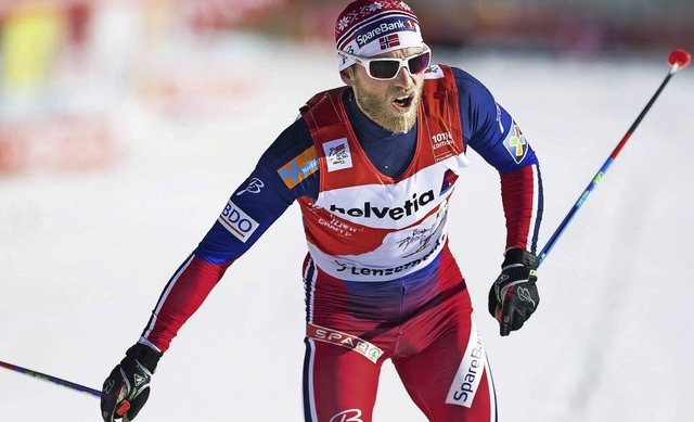 Topfavorit  Martin Johnsrud Sundby aus...kurrenz bei der Tour de Ski sprachlos.  | Foto: dpa