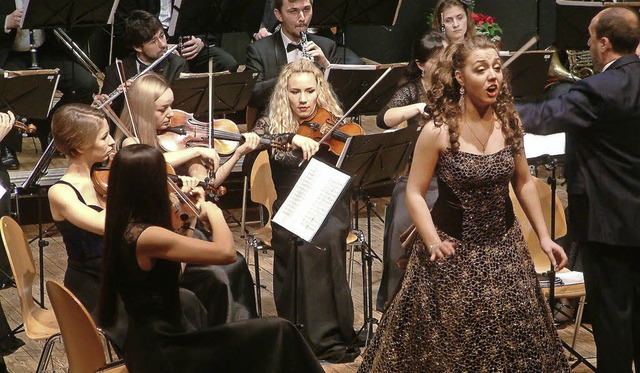 Die Junge Philharmonie der Ukraine und  Anastasia Kornutyak   | Foto: Roswitha Frey
