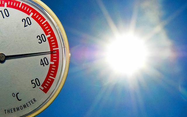 Das Thermometer nherte sich 2015 fters der 40-Grad-Marke.  | Foto: dpa