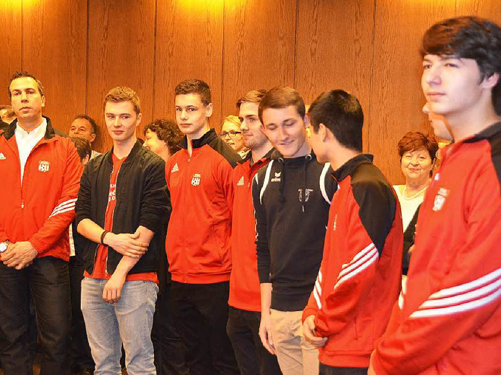 Die B-Jugendmannschaft der SG Ehrenkirchen wurde ausgezeichnet.