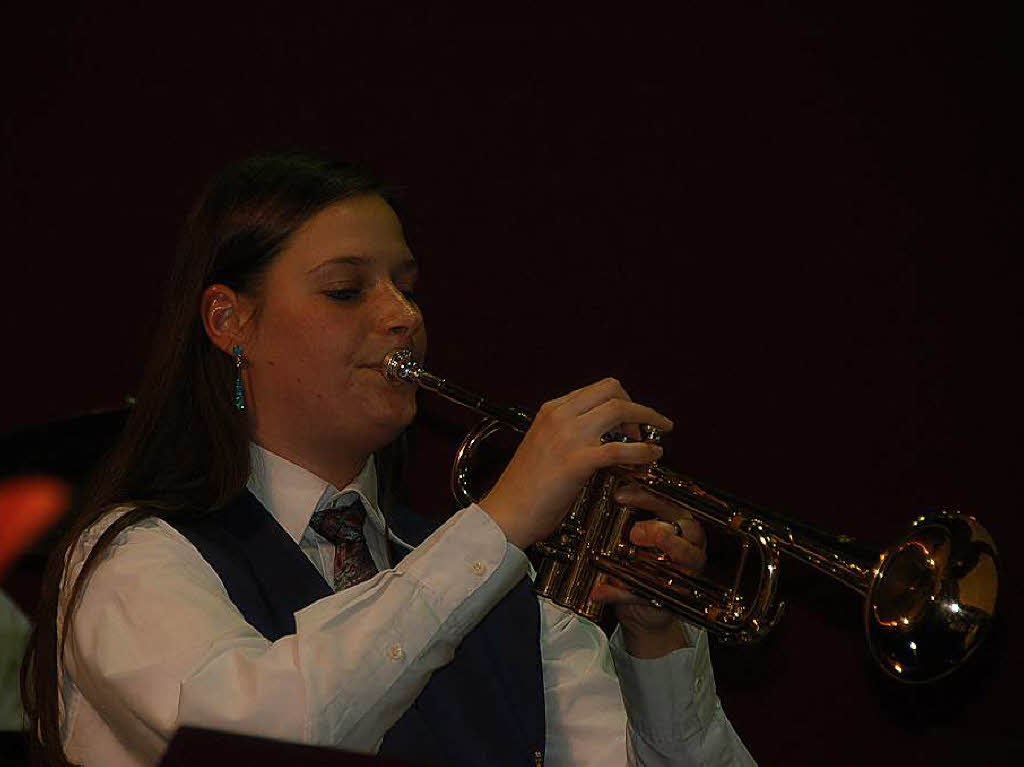 Melanie Haid spielte das Trompetensolo bei der Zugabe „Sir Duke“.