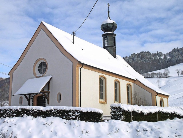Die Mnstertler Spielwegkapelle im Winter   | Foto: Archivfoto: Eberhard Gross