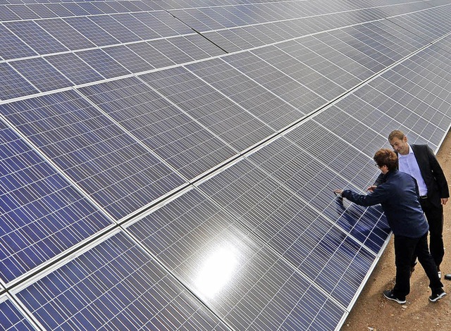 Nicht nur Konzerne bauen Solarparks.   | Foto: dpa