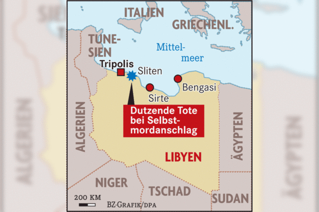 Mehr als 70 Tote bei Anschlag in Libyen