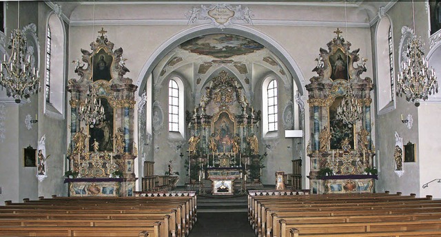 Der Innenraum der Kirche soll saniert werden.   | Foto: Heinrich Fehrenbach