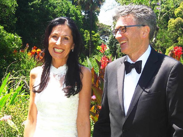 Helga Mayer-Salomon und Oberbrgermeis...in Melbourne in Australien geheiratet.  | Foto: privat