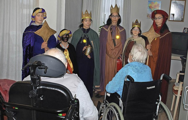 Die Sternsinger der katholischen Pfarr...ntrum  Efringen-Kirchen  groe Freude.  | Foto: Privat