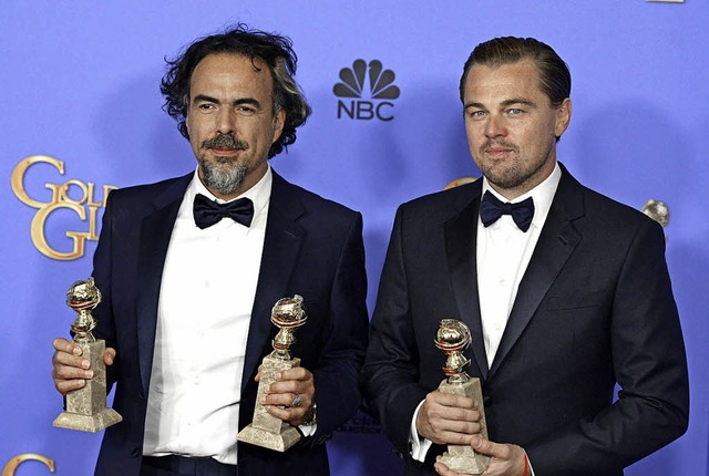 Gewinner: Alejandro Inarritu und Leonardo DiCaprio   | Foto: dpa