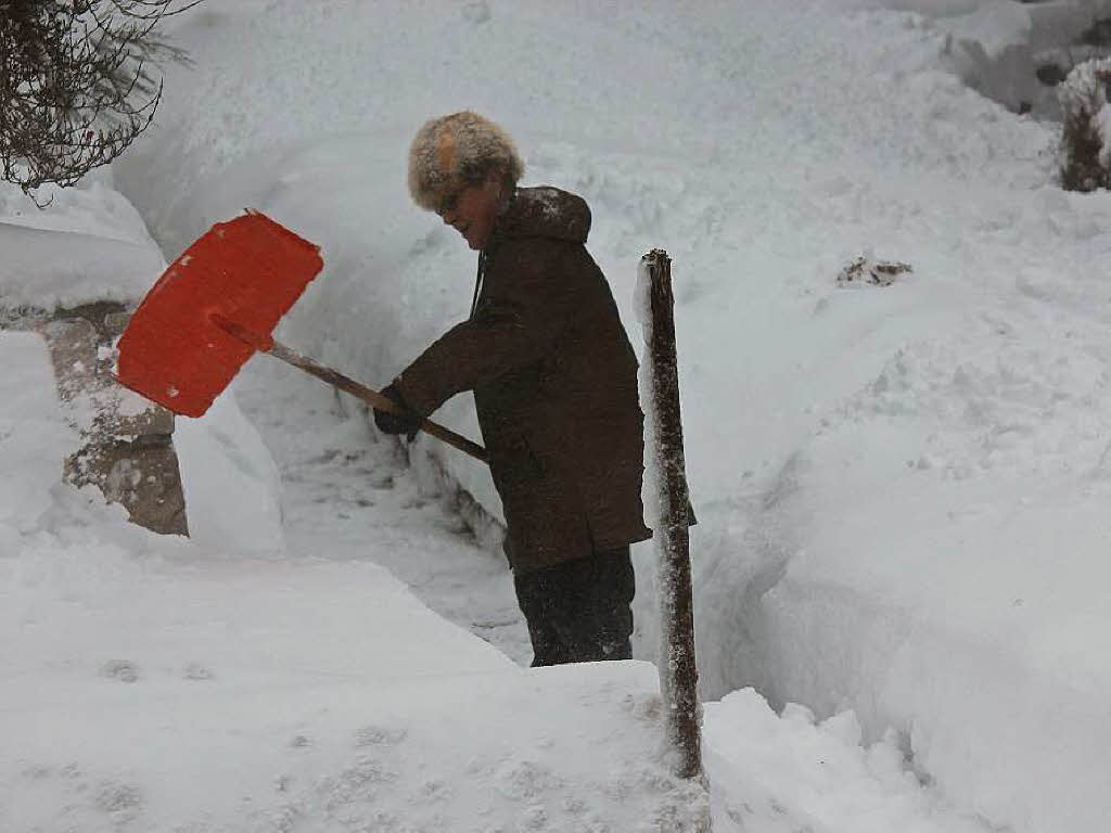 Weie Schneemassen in Eisenbach – wer wei, wie viel noch kommt?