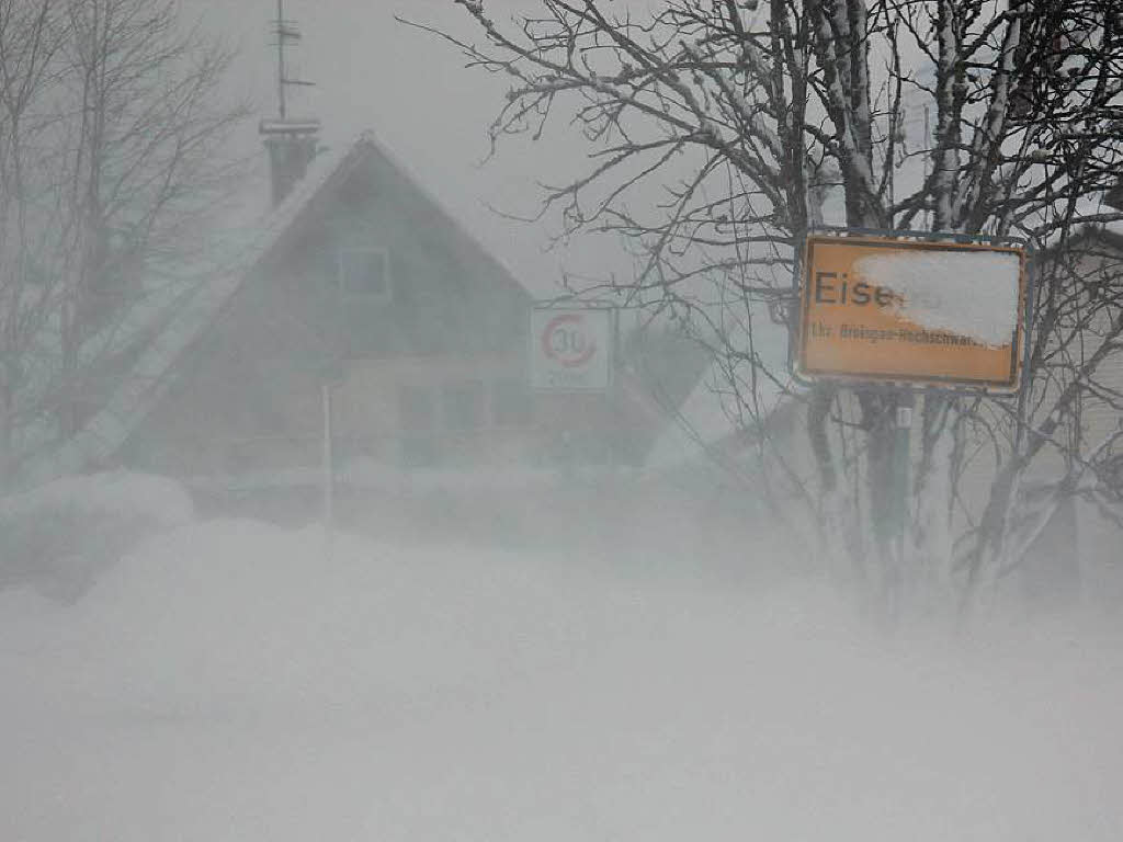 Weie Schneemassen in Eisenbach – wer wei, wie viel noch kommt?