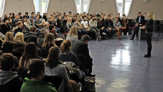 Empfang der Erstsemester an der Dualen Hochschule   | Foto: Ansgar Taschinski