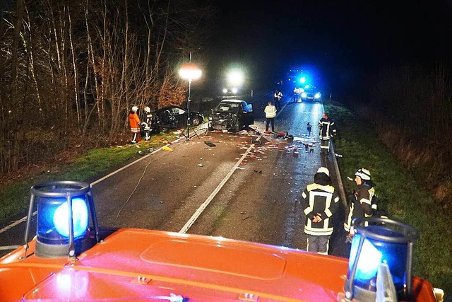 Eine Frau wurde bei dem Unfall am Mittwoch schwer verletzt. 