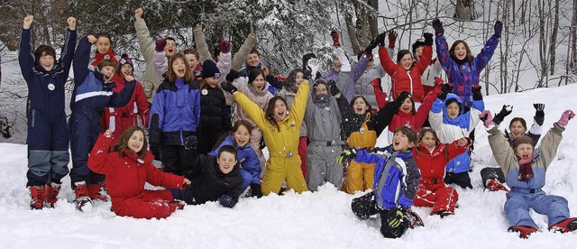 Riesigen Spa hatten die Jugendlichen ...ch das Skifahren ausprobieren durften.  | Foto: Archivfoto: Heller