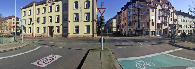 In der Wilhelmstrae beim Technischen ...ie ersten am Ostrand der Innenstadt.    | Foto: Selelr