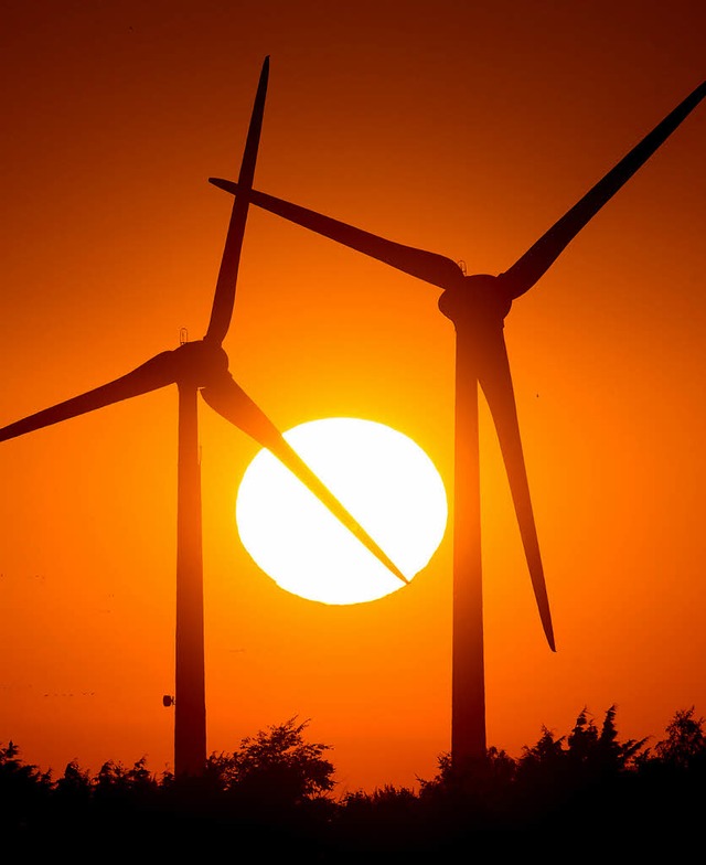 Die Windkraft trgt  auch zum Klimaschutz bei.   | Foto: dpa