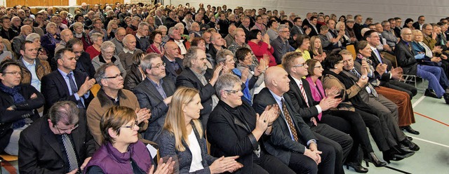 Etwa 200 Gste, Brgerinnen und Brger...emeinde Kappel-Grafenhausen gekommen.   | Foto: Olaf Michel