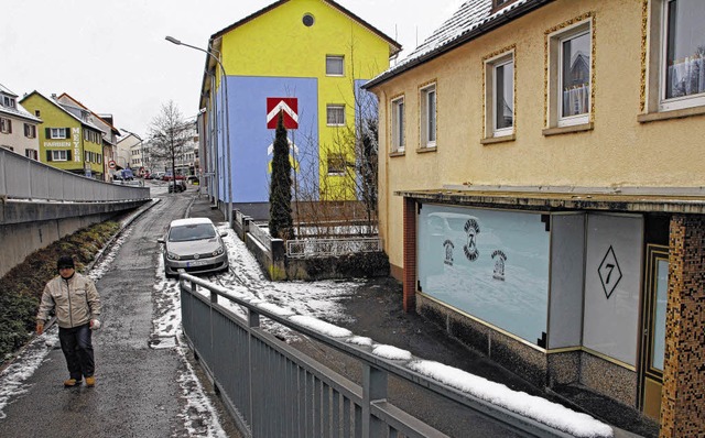 An der Mhlenbrcke ist der Motorradcl...hlenhof, wo auch OB Erik Pauly wohnt.  | Foto: Gunter Vollmer