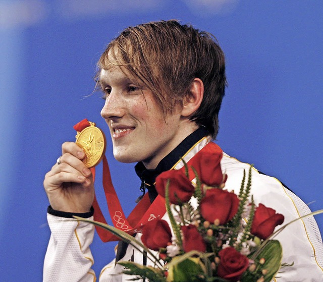 Der grte Moment im Sportlerleben von...ewinnt Florett-Gold bei Olympia 2008.   | Foto: AFP