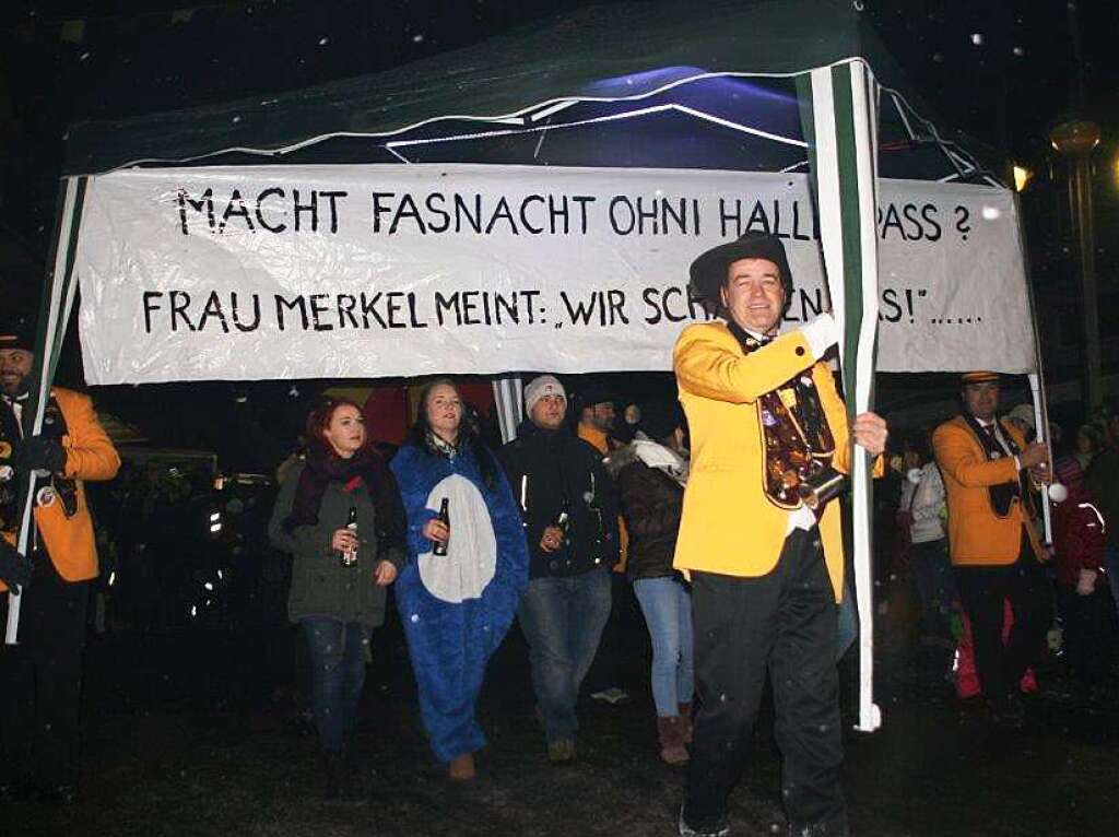 Impressionen vom Nachtumzug der Hotzenblitzzunft in Grwihl.